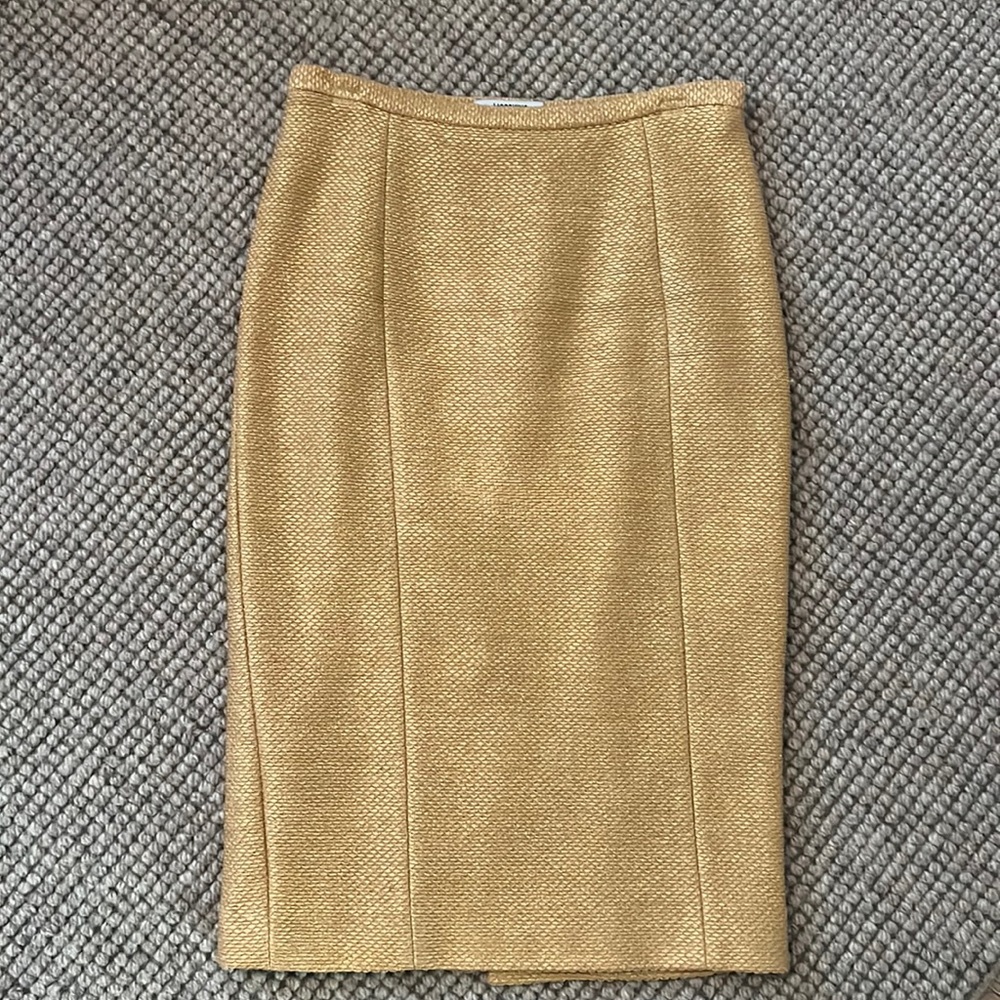 Moschino pencil skirt-gold